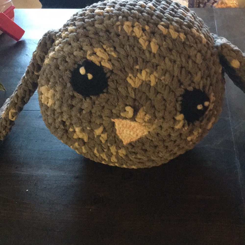 Decorative bunny pillow